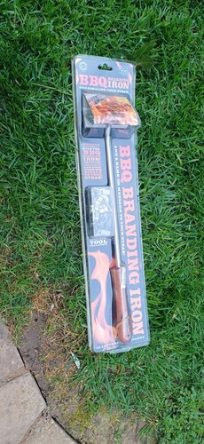 Bbq branding iron - set, with