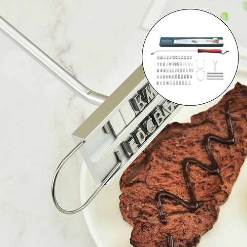 Bbq meat branding iron - bbq,