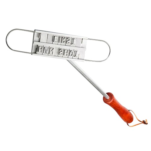 Branding iron for bbq grill - iron,