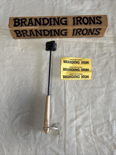 Steak branding iron - iron, meat