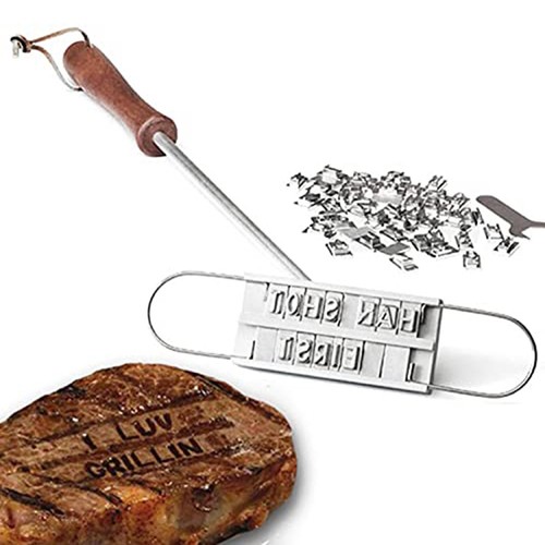 Bbq branding iron with - branding,