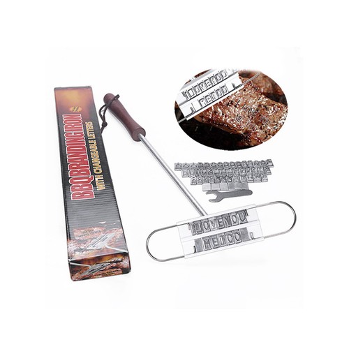 Wooden handle bbq branding - wooden,