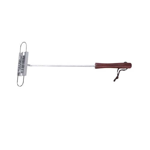 Bamboo bbq branding iron with - bbq,
